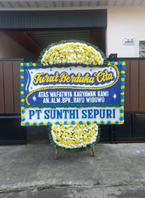 Papan Bunga Duka di Kedungkeris